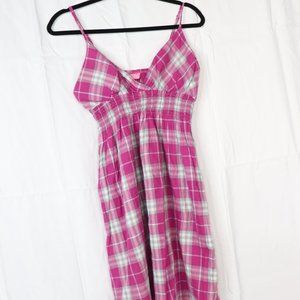 Large She's Cool  Pink Plaid Dress